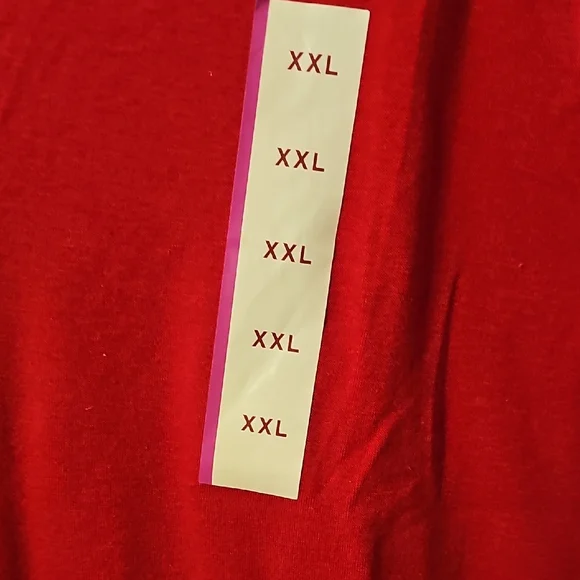 Merona Scarlet Short Sleeve V-Neck Tee - Picture 3 of 5